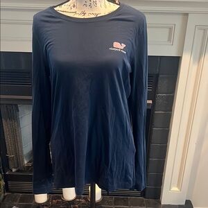 Vineyard Vines Navy Long Sleeve Tee